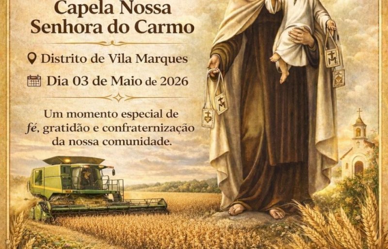 Vila Marques realiza 1ª Festa da Colheita na Capela Nossa Senhora do Carmo em maio