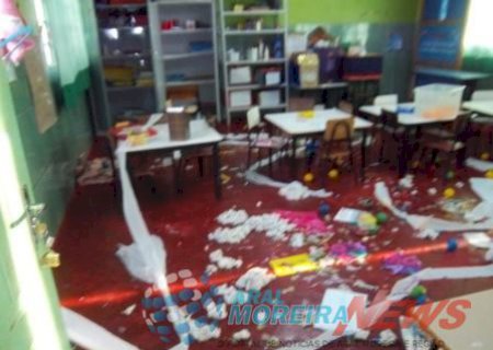 Vândalos invadem escola no distrito do Rio Verde do Sul e deixam rastro de destruição