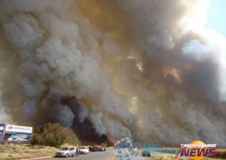 Incêndio próximo a Dourados deixa Aral Moreira sem energia