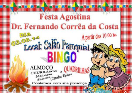 Arraiá da Escola Dr Fernando Correa da Costa será neste domingo em Aral Moreira