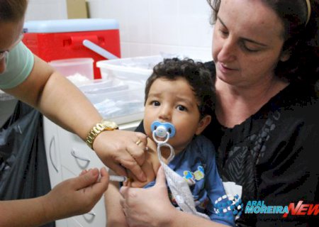Secretaria de Saúde abre neste sábado campanha contra sarampo e paralisia infantil