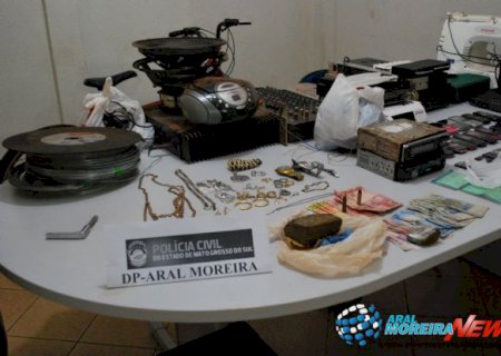 Policia Civil prende homem acusado de tráfico e receptação em Aral Moreira