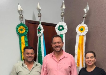 Presidente da Câmara de Aral Moreira recebe visita do presidente do Legislativo de Coronel Sapucaia